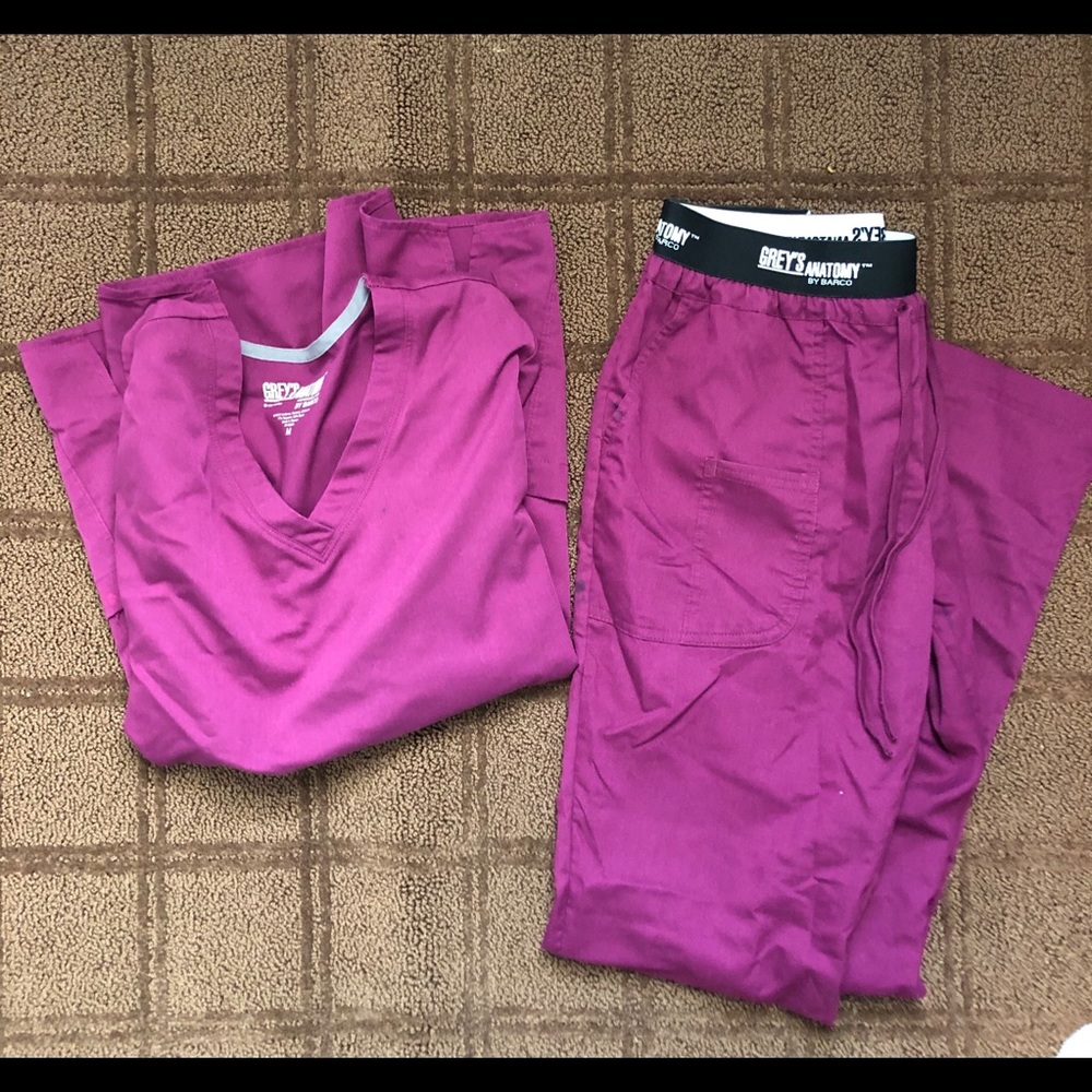 Greys Anatomy matching scrub set